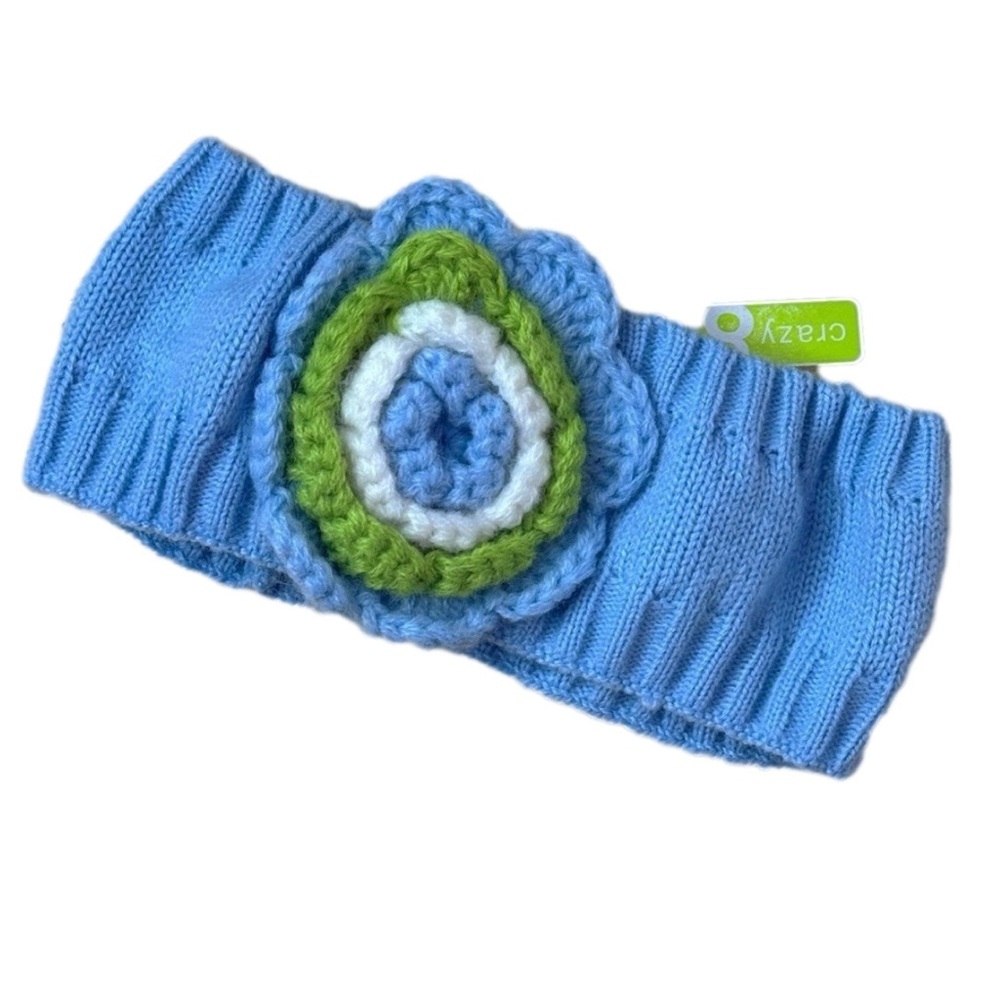 Crazy 8 Soft Blue Knit headband. One Size Fits All. NWT.